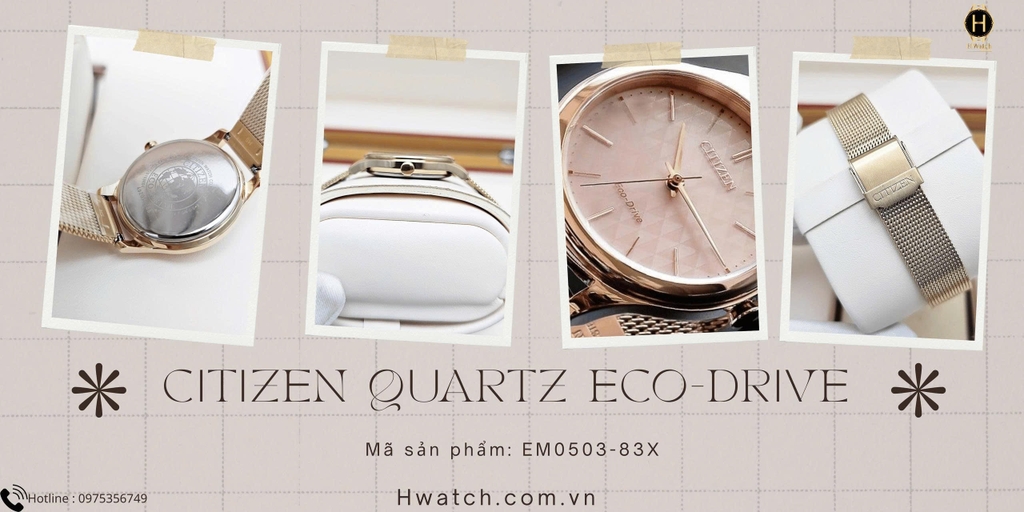  Citizen Quartz Eco-Drive EM0503-83X