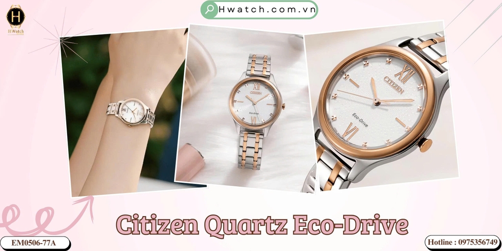  Citizen Quartz Eco-Drive EM0506-77A