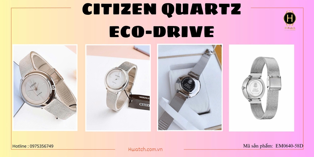  Citizen Quartz Eco-Drive L Ambiluna EM0640-58D