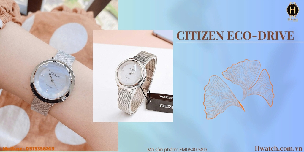  Citizen Quartz Eco-Drive L Ambiluna EM0640-58D