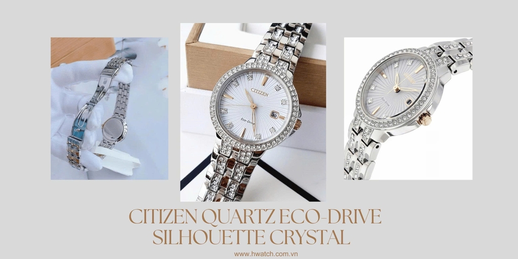 Citizen Quartz Eco-Drive Silhouette Crystal EW2340-58A