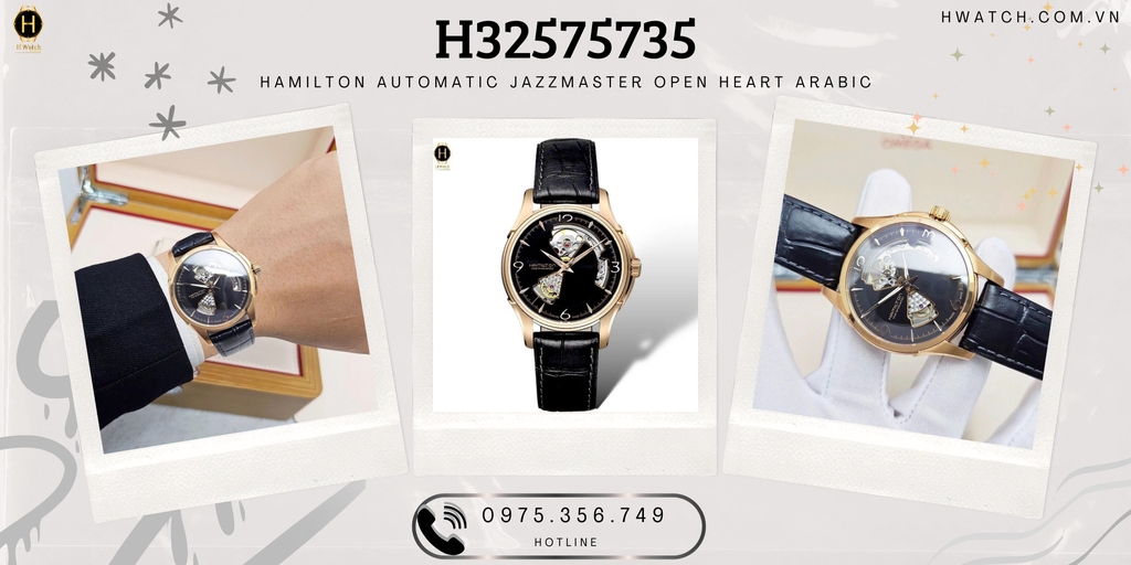 Hamilton Automatic Jazzmaster Open Heart Arabic H32575735