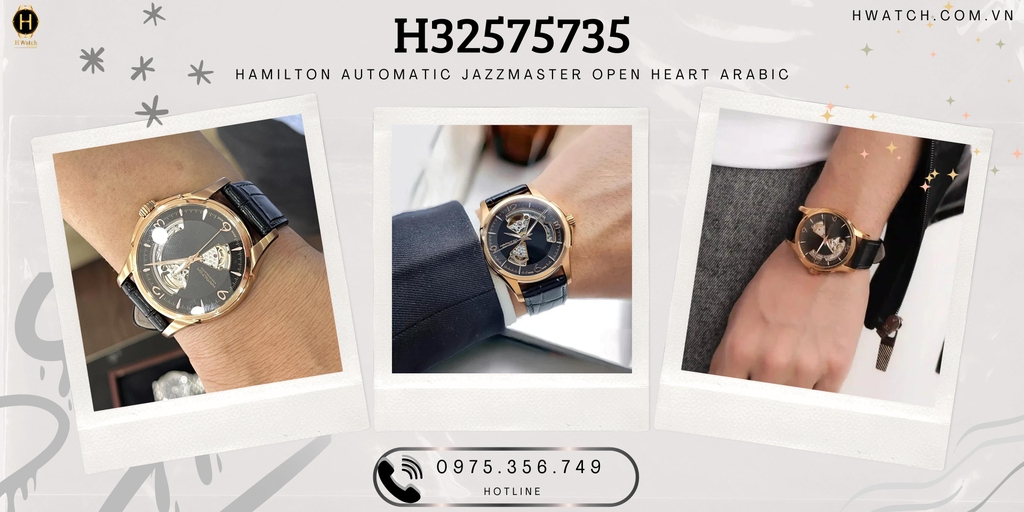 Hamilton Automatic Jazzmaster Open Heart Arabic H32575735