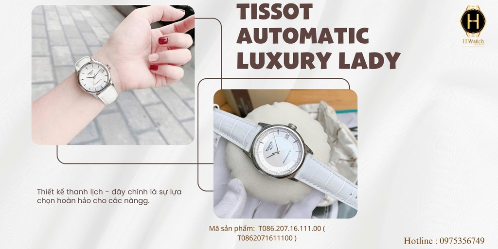  Tissot Automatic Luxury Lady T086.207.16.111.00 ( T0862071611100 )