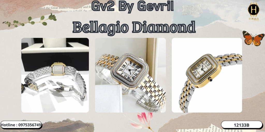 Gv2 By Gevril Quartz Bellagio Diamond 12133B