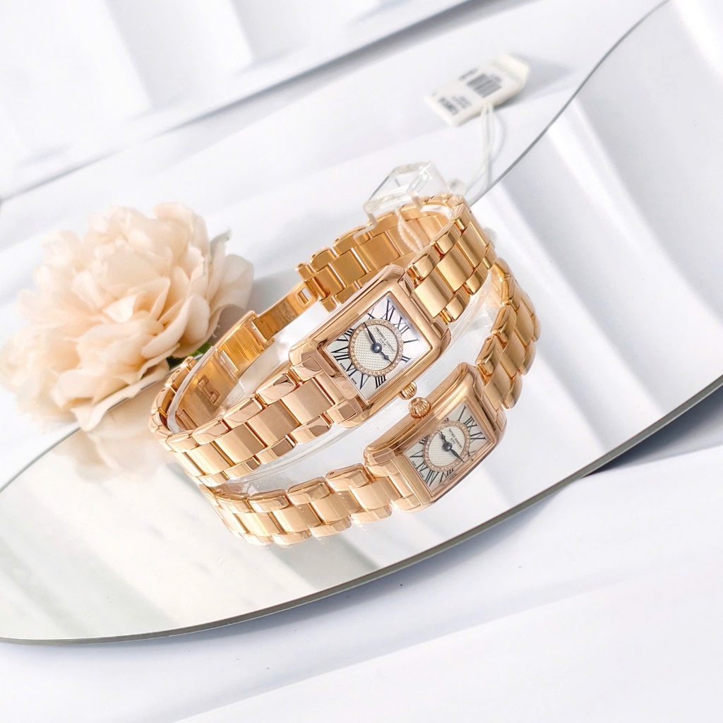 Frederique Constant Quartz Carree Diamond Ladies FC-200MPDC14B ( FC200MPDC14B )