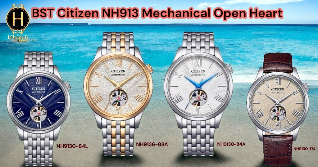 Bộ sưu tập Citizen Automatic NH913 Mechanical Open Heart