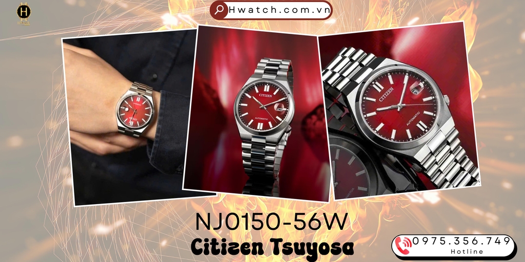 Citizen Automatic Tsuyosa Mechanical Red NJ0150-56W 