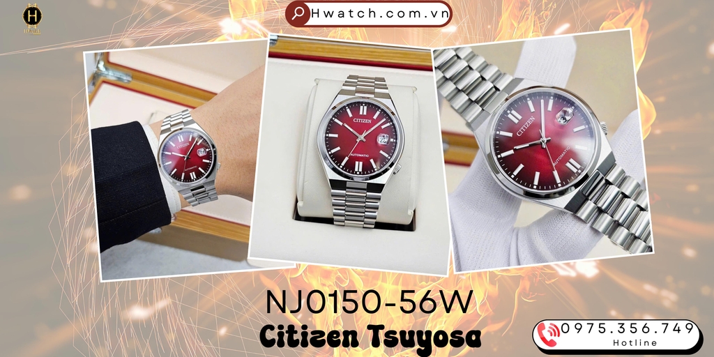 Citizen Automatic Tsuyosa Mechanical Red NJ0150-56W 
