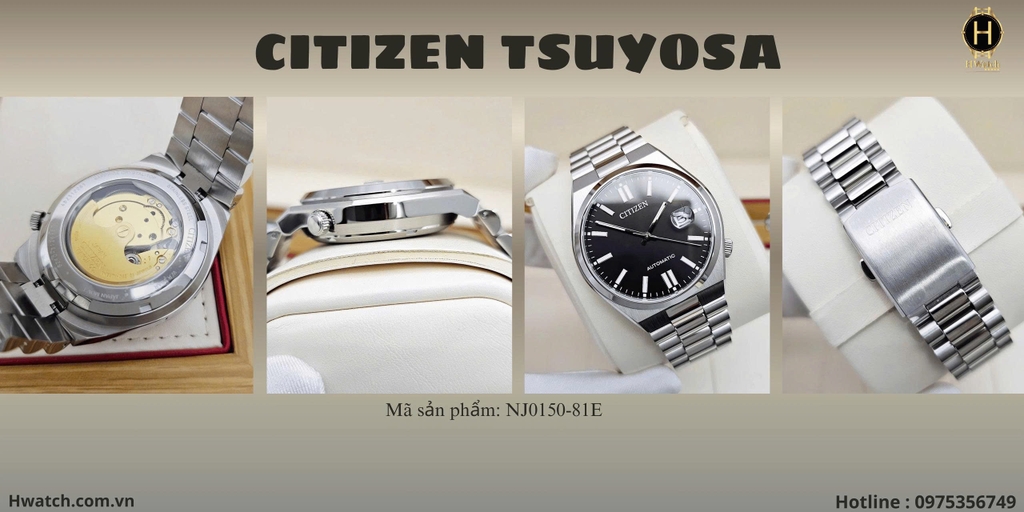 Citizen Automatic Tsuyosa Mechanical Black NJ0150-81E 