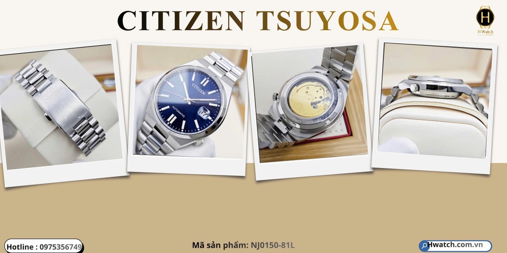  Citizen Automatic Tsuyosa Mechanical Blue NJ0150-81L 
