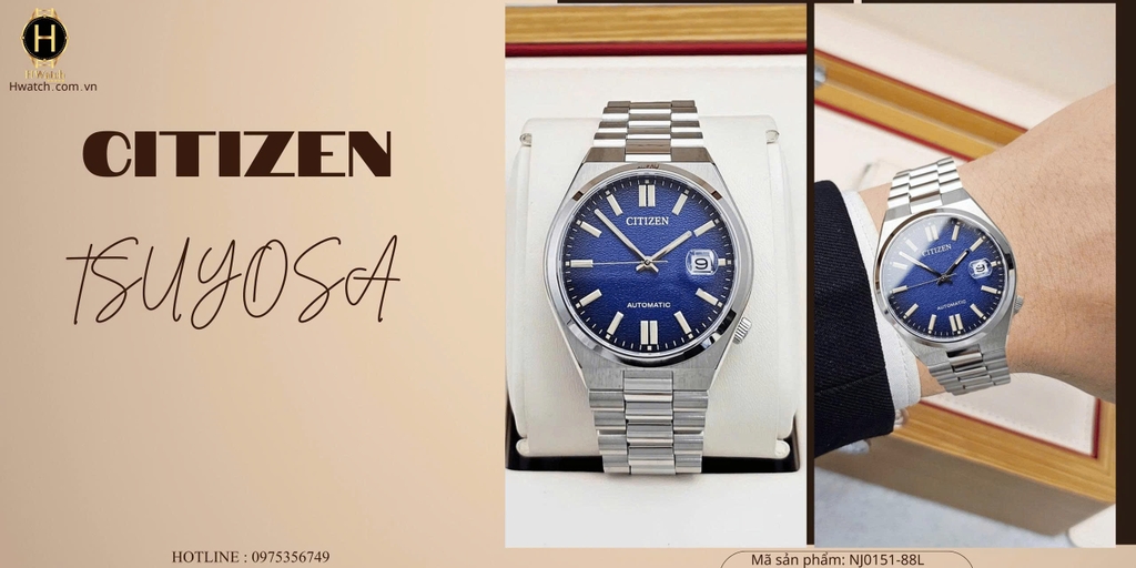 Citizen Automatic Tsuyosa Mechanical BLue NJ0151-88L  