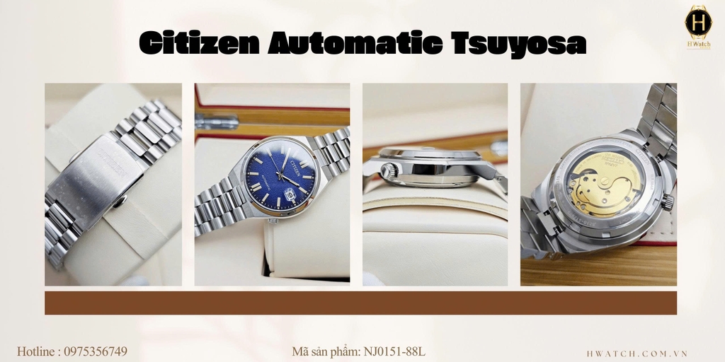 Citizen Automatic Tsuyosa Mechanical BLue NJ0151-88L  