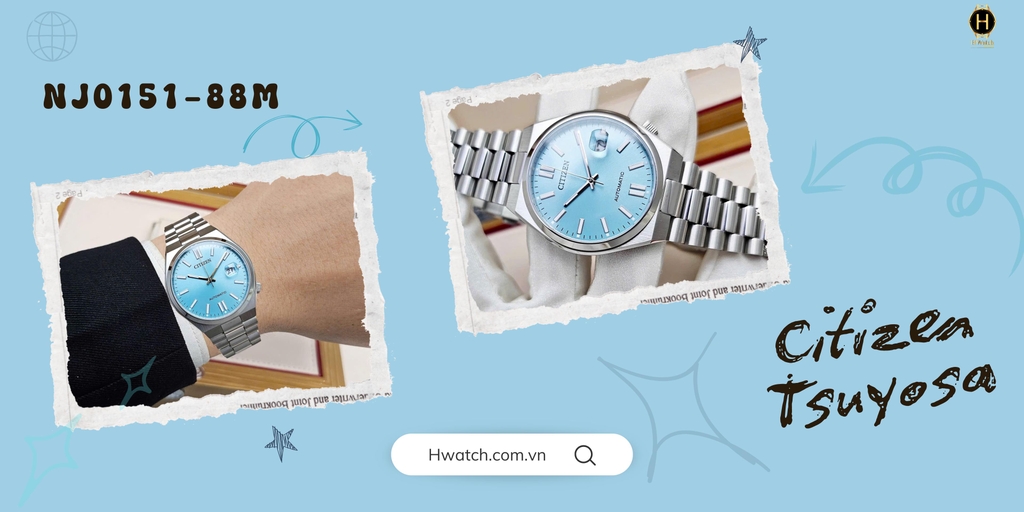 Citizen Automatic Tsuyosa Mechanical Ice Blue NJ0151-88M 