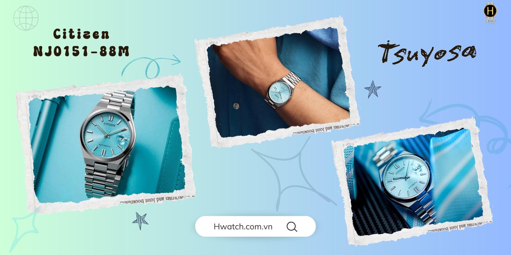 Citizen Automatic Tsuyosa Mechanical Ice Blue NJ0151-88M 