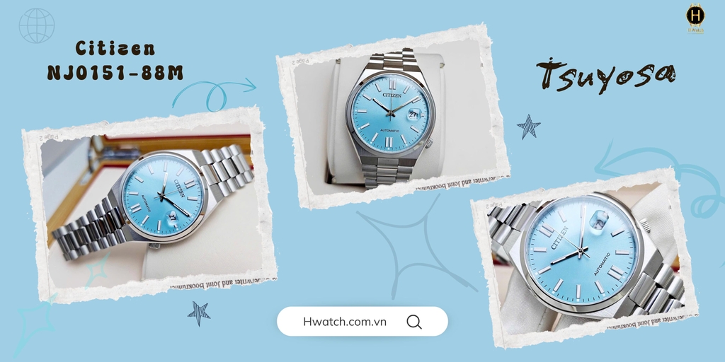 Citizen Automatic Tsuyosa Mechanical Ice Blue NJ0151-88M 