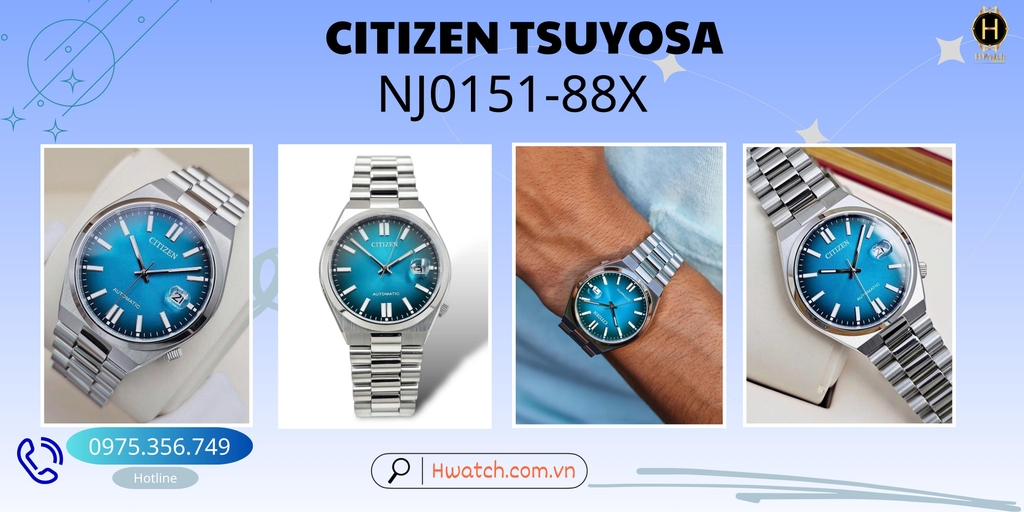 Citizen Automatic Tsuyosa Mechanical Blue NJ0151-88X