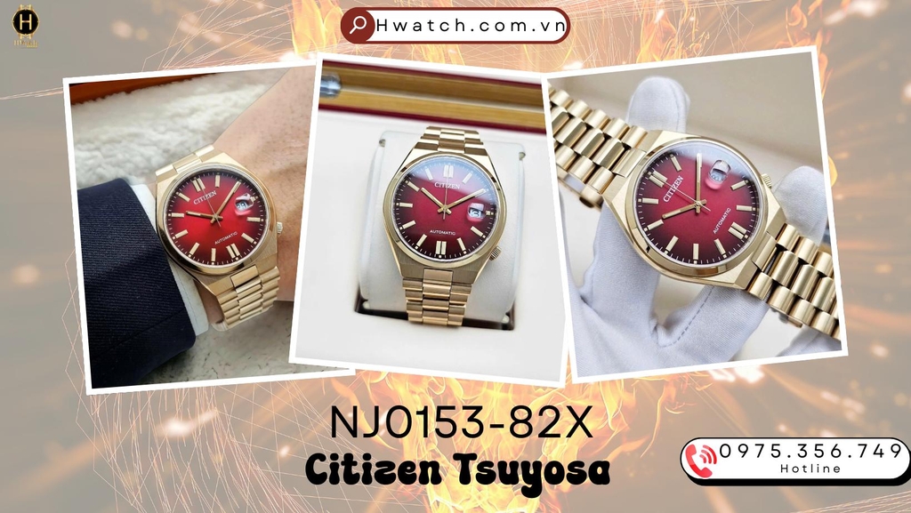 Citizen Automatic Tsuyosa Red NJ0153-82X