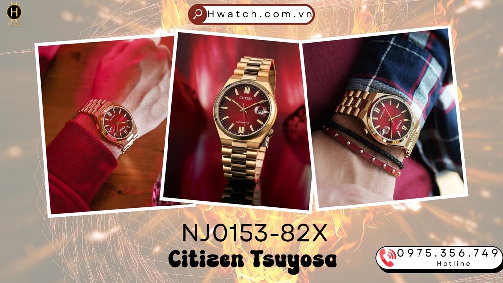 Citizen Automatic Tsuyosa Red NJ0153-82X