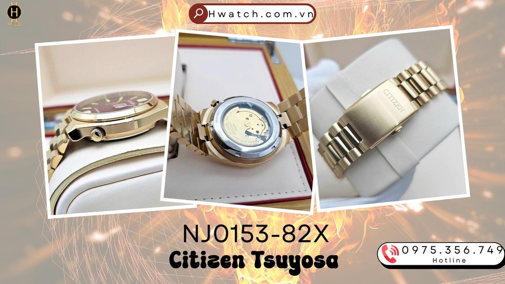 Citizen Automatic Tsuyosa Red NJ0153-82X