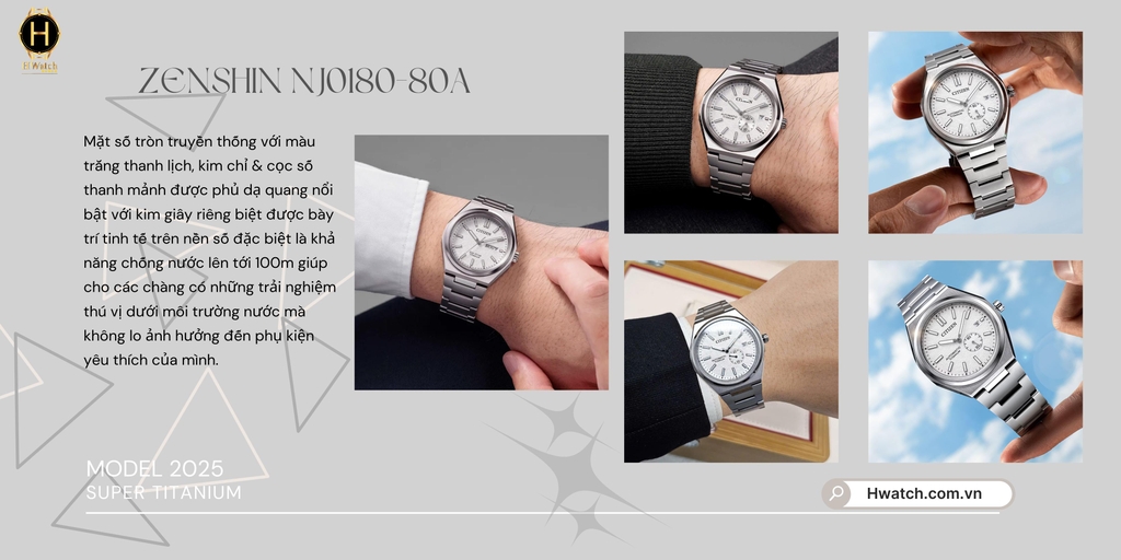 Citizen Automatic Zenshin Mechanical Super Titanium NJ0180-80A