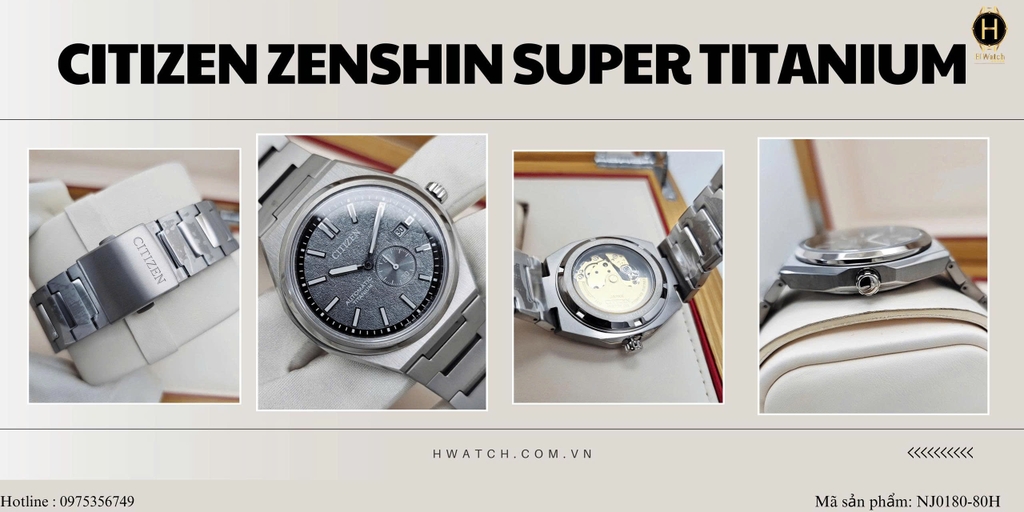  Citizen Automatic Zenshin Mechanical Super Titanium NJ0180-80H