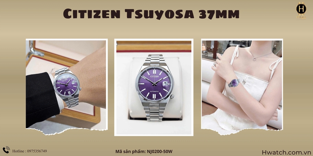 Unisex Citizen Automatic Tsuyosa 37mm Mechanical NJ0200-50W