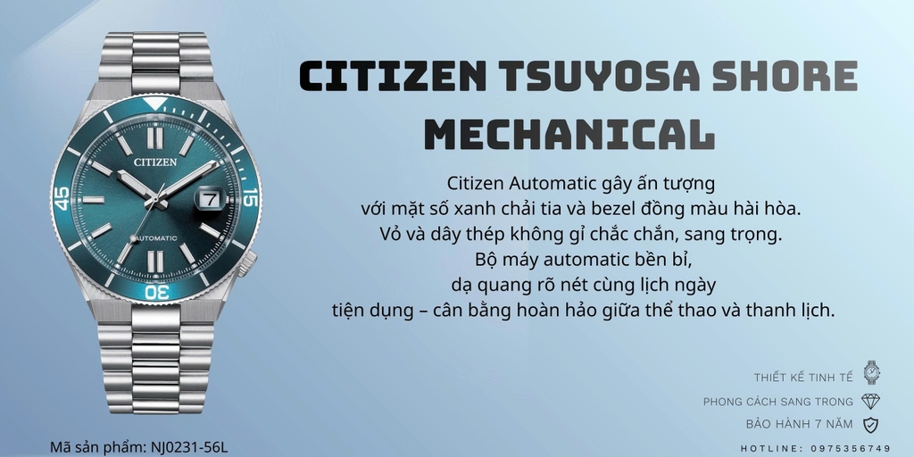 Citizen Automatic Tsuyosa Shore Mechanical NJ0231-56L