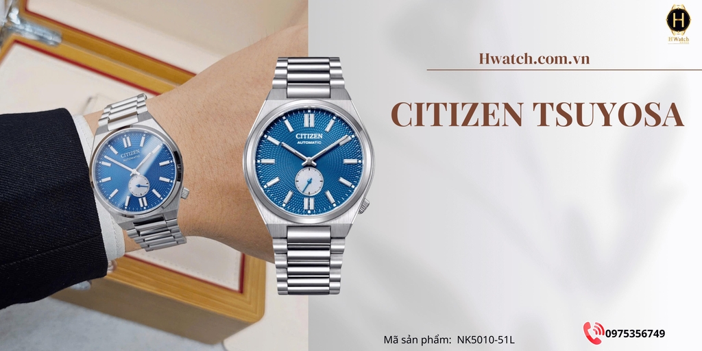 Citizen Automatic Tsuyosa Small Second Blue NK5010-51L