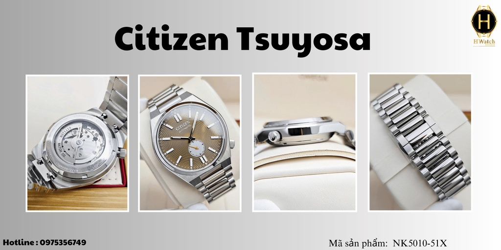 Citizen Automatic Tsuyosa Small Second NK5010-51X