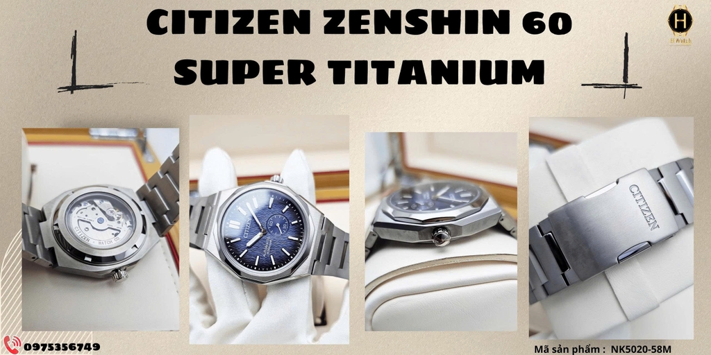 Citizen Automatic Zenshin 60 Super Titanium NK5020-58M
