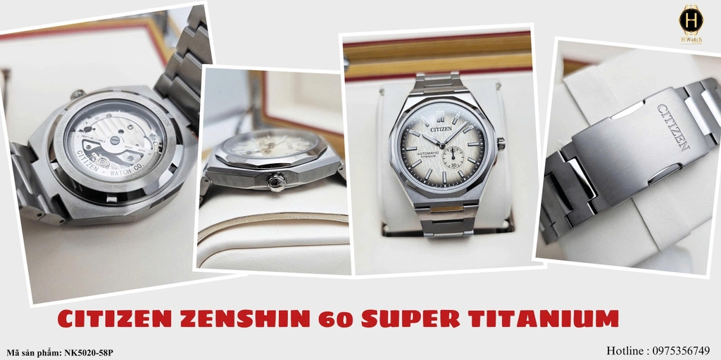  Citizen Automatic Zenshin 60 Super Titanium NK5020-58P