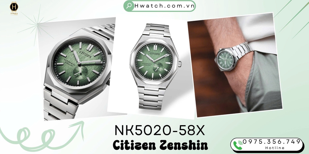  Citizen Automatic Zenshin 60 Super Titanium NK5020-58X