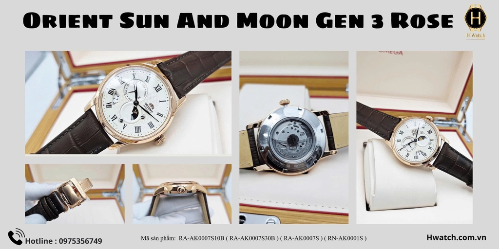 Orient Automatic Sun And Moon Gen 3 Rose RA-AK0007S10B ( RA-AK0007S30B ) ( RA-AK0007S )