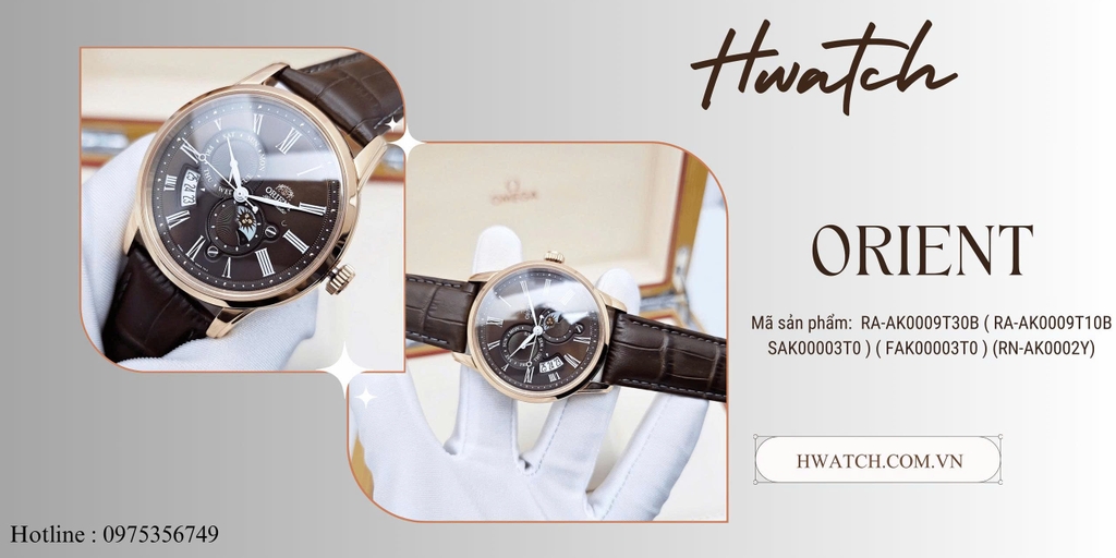  Orient Automatic Sun and Moon Gen 3 Nâu RA-AK0009T30B ( RA-AK0009T10B ) SAK00003T0 ) ( FAK00003T0 ) 