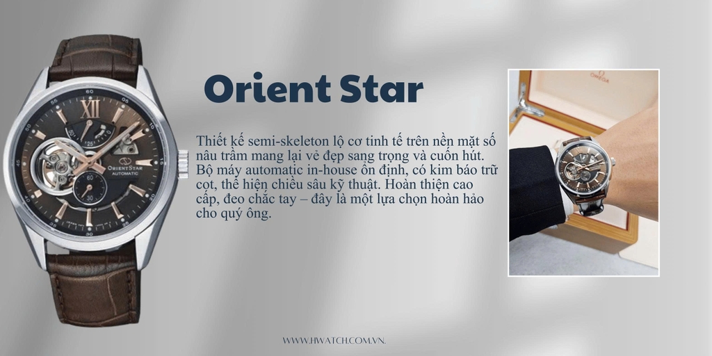 Orient Star Automatic Semi Skeleton Joker RE-AV0006Y00B ( RE-AV0006Y00Z ) ( RE-AV0006Y )