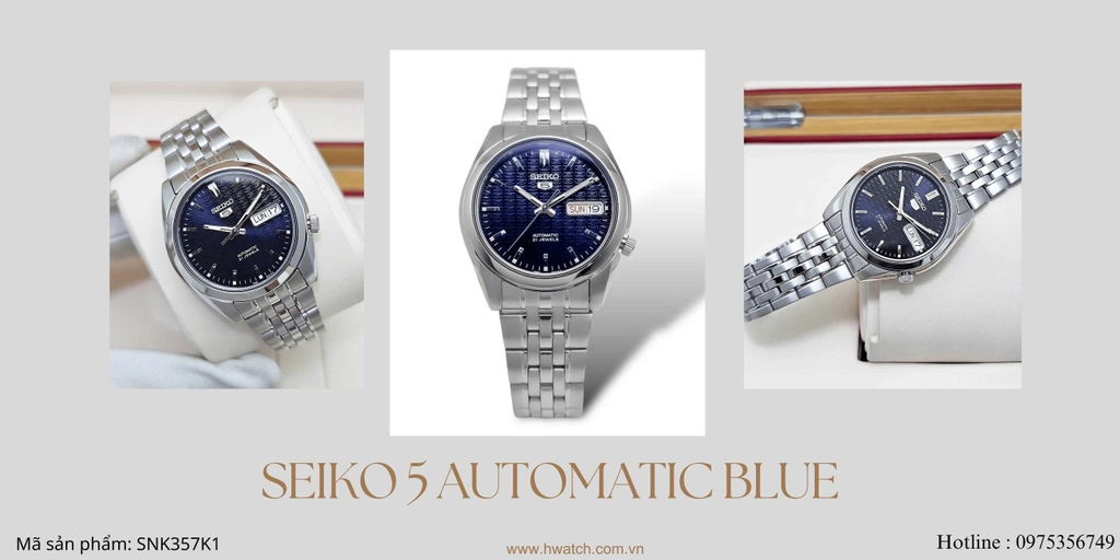  Seiko 5 Automatic  Blue SNK357K1 ( SNK357 )