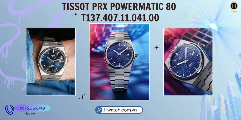 Tissot Automatic PRX Powermatic 80 Blue 40mm T137.407.11.041.00 ( T1374071104100 ) 