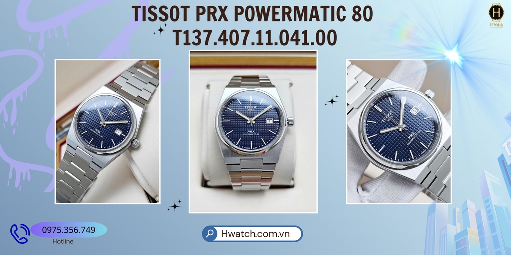 Tissot Automatic PRX Powermatic 80 Blue 40mm T137.407.11.041.00 ( T1374071104100 ) 
