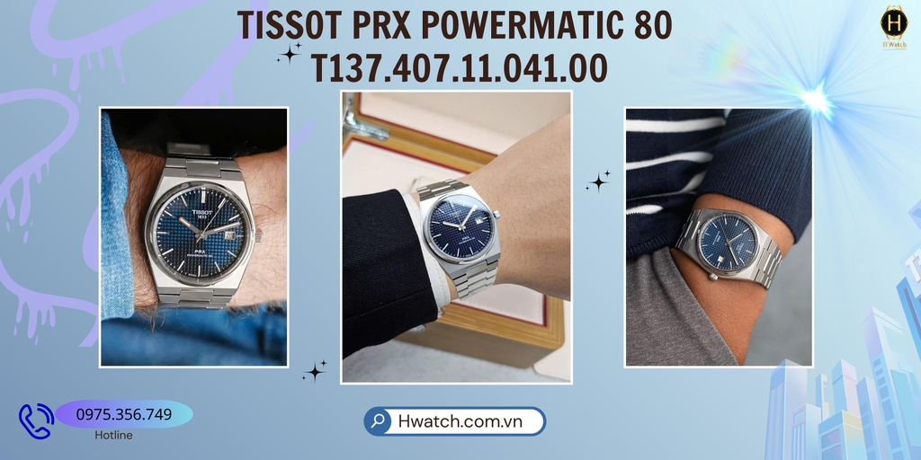 Tissot Automatic PRX Powermatic 80 Blue 40mm T137.407.11.041.00 ( T1374071104100 ) 