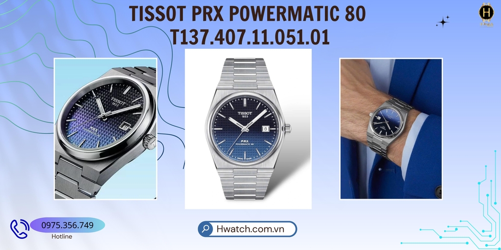 Tissot Automatic Prx Powermatic 80 Gradient T137.407.11.051.01 ( T1374071105101 )