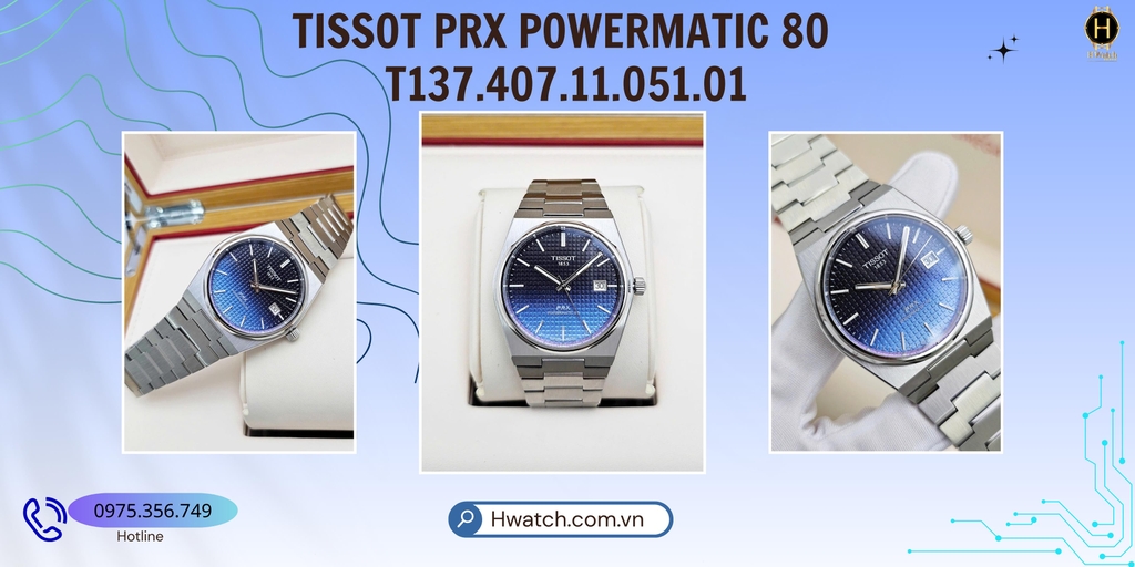 Tissot Automatic Prx Powermatic 80 Gradient T137.407.11.051.01 ( T1374071105101 )