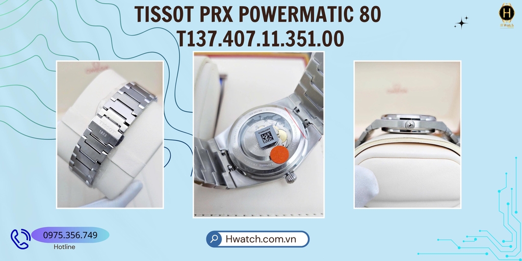 Tissot Automatic PRX Powermatic 80 Ice Blue T137.407.11.351.00 ( T1374071135100 )