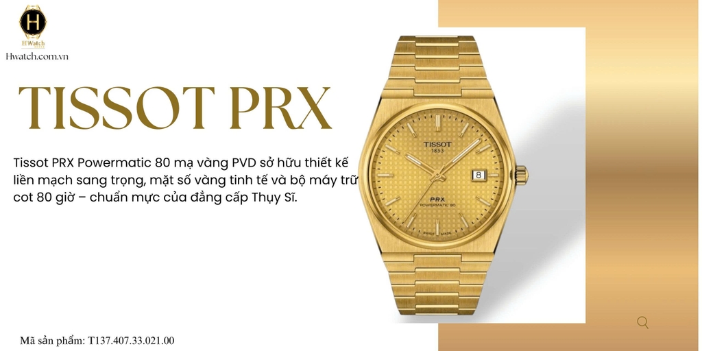  Tissot Automatic PRX Powermatic 80 T137.407.33.021.00