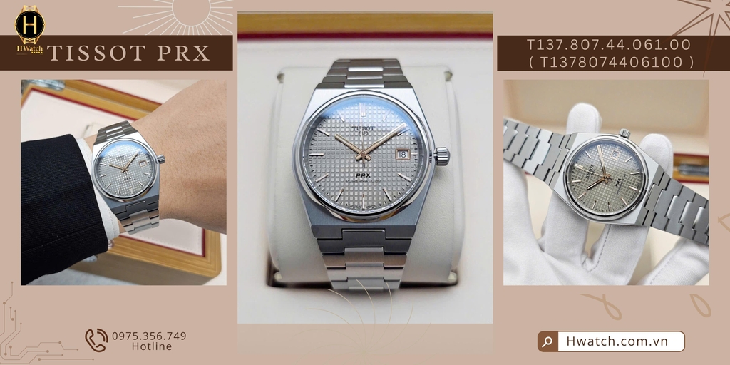 Tissot Automatic PRX Powermatic 80 Titanium 38mm T137.807.44.061.00 ( T1378074406100 )