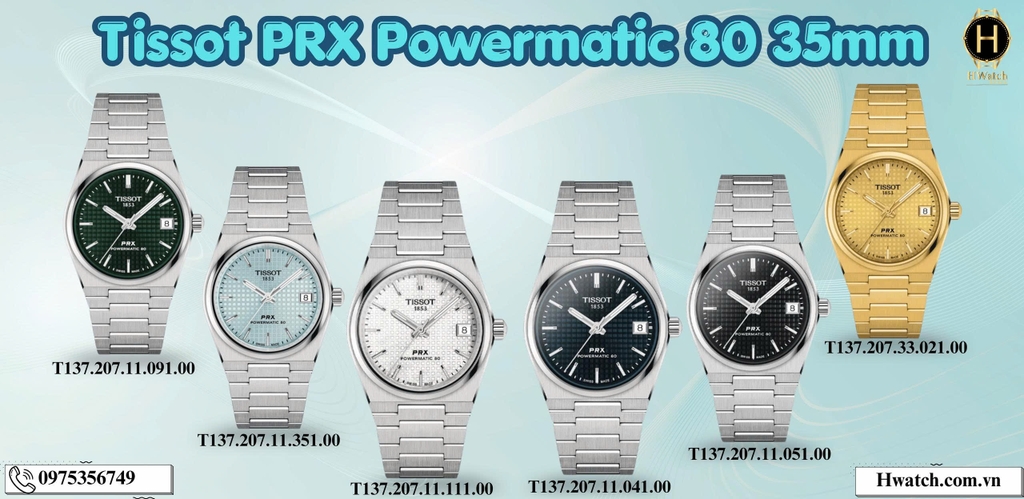 Unisex Tissot Automatic PRX Powermatic 80 35mm 