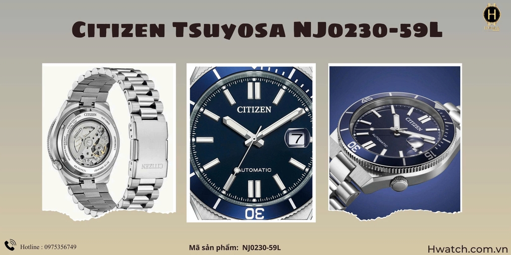 Citizen Automatic Tsuyosa Shore Mechanical Blue NJ0230-59L