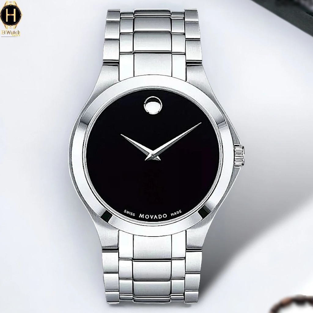 Đồng Hồ Nam Movado Quartz Collection Black Dial 0606781