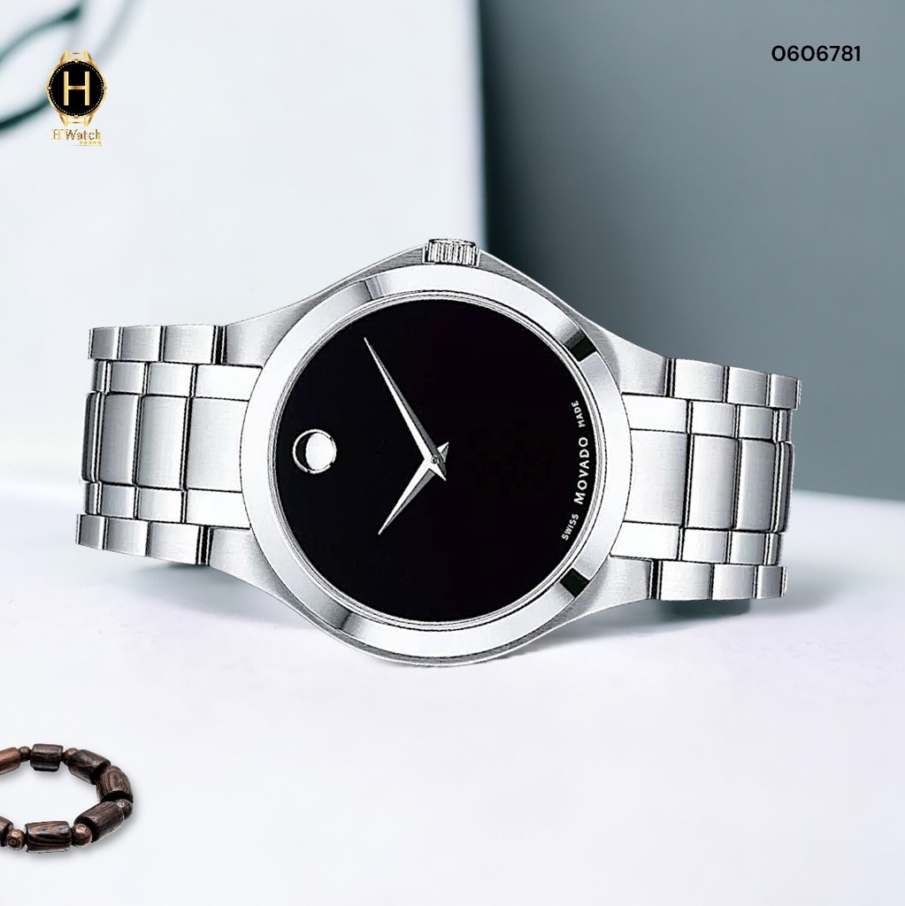 Đồng Hồ Nam Movado Quartz Collection Black Dial 0606781