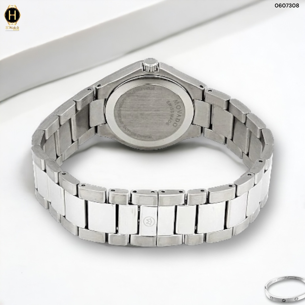 Đồng Hồ Nữ Movado Quartz Defio Black Dial Ladies 0607308